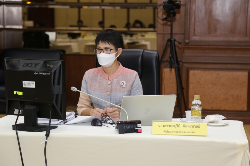  การประชุมคณะข้าราชการระดับผู้บริหาร ครั้งที่ 5/2565  ณ ห้องดำริอิศรานุวรรต สำนักงานการตรวจเงินแผ่นดิน และผ่านระบบออนไลน์