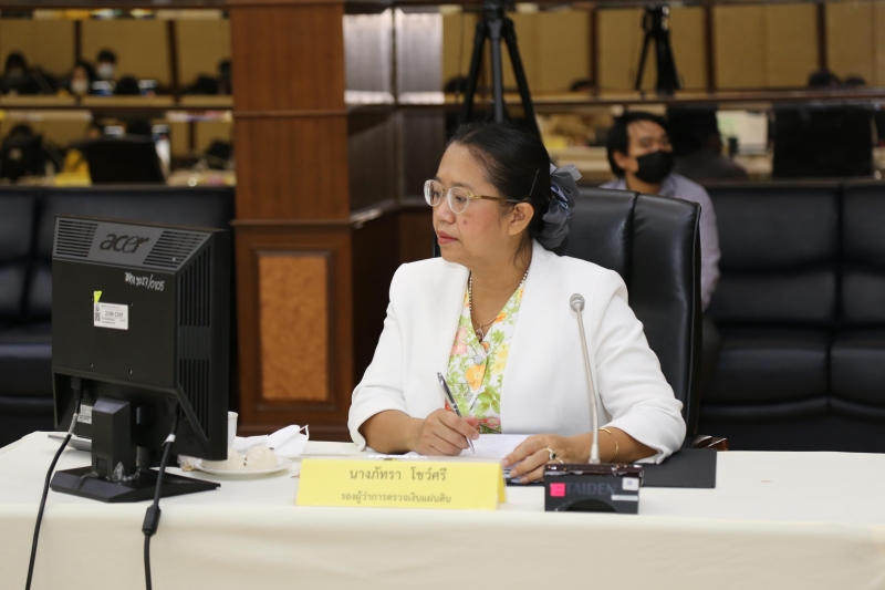  การประชุมคณะข้าราชการระดับผู้บริหาร ครั้งที่ 5/2565  ณ ห้องดำริอิศรานุวรรต สำนักงานการตรวจเงินแผ่นดิน และผ่านระบบออนไลน์