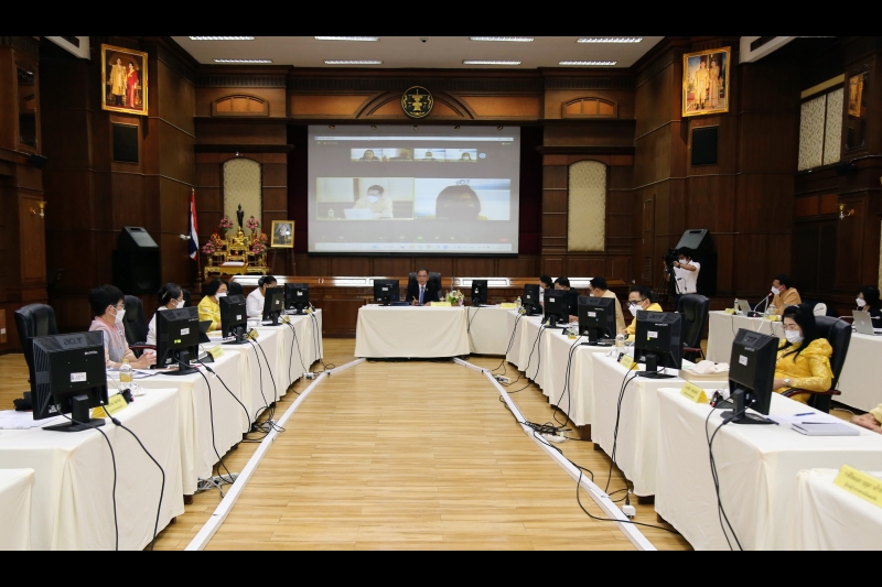 การประชุมคณะข้าราชการระดับผู้บริหาร ครั้งที่ 5/2565  ณ ห้องดำริอิศรานุวรรต สำนักงานการตรวจเงินแผ่นดิน และผ่านระบบออนไลน์