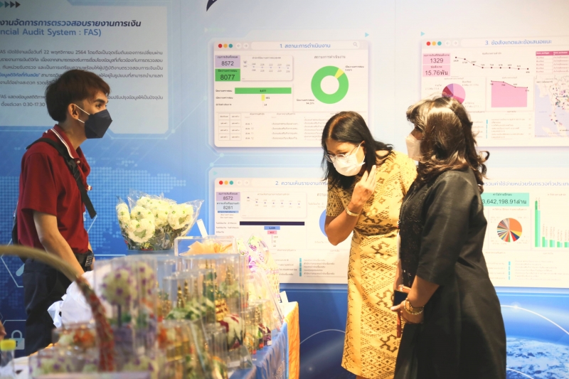 สำนักงานการตรวจเงินแผ่นดินร่วมสนับสนุนผลิตภัณฑ์ดอกมะลิของสมาคมสภาสังคมสงเคราะห์แห่งประเทศไทยฯ ณ สำนักงานการตรวจเงินแผ่นดิน