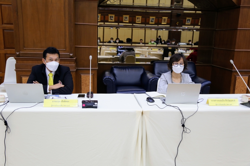 การประชุมคณะข้าราชการระดับผู้บริหาร ครั้งที่ 1/2566 ณ ห้องดำริอิศรานุวรรต สำนักงานการตรวจเงินแผ่นดิน และผ่านระบบออนไลน์