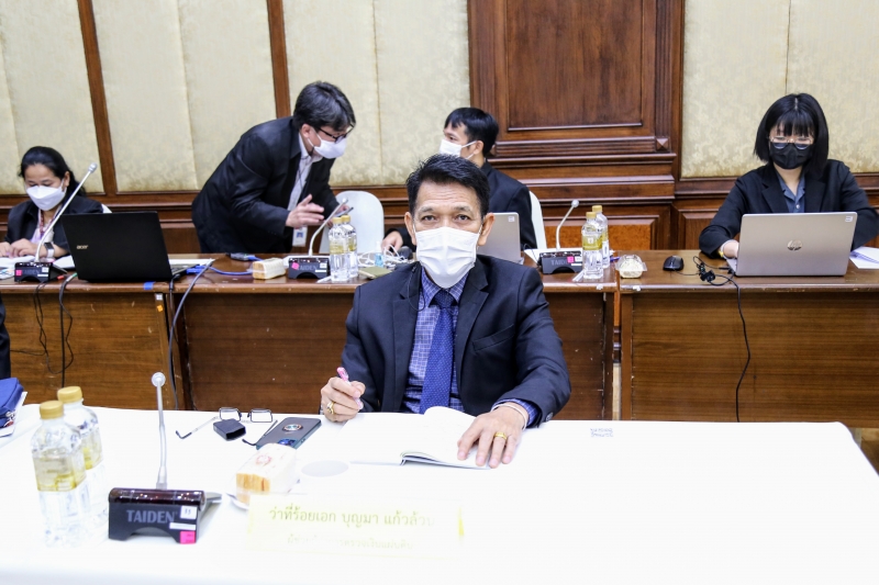 การประชุมคณะข้าราชการระดับผู้บริหาร ครั้งที่ 1/2566 ณ ห้องดำริอิศรานุวรรต สำนักงานการตรวจเงินแผ่นดิน และผ่านระบบออนไลน์