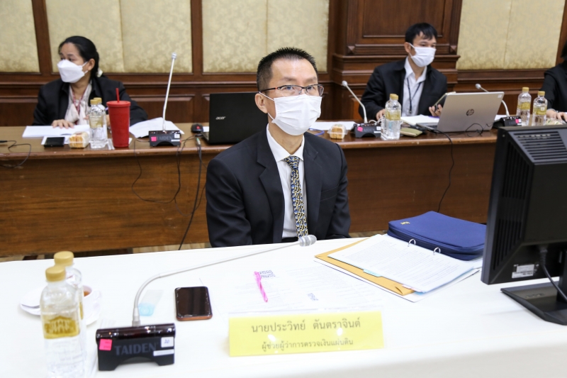 การประชุมคณะข้าราชการระดับผู้บริหาร ครั้งที่ 1/2566 ณ ห้องดำริอิศรานุวรรต สำนักงานการตรวจเงินแผ่นดิน และผ่านระบบออนไลน์