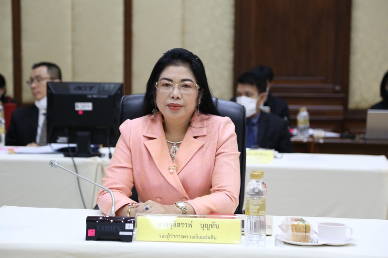 การประชุมคณะข้าราชการระดับผู้บริหาร ครั้งที่ 1/2566 ณ ห้องดำริอิศรานุวรรต สำนักงานการตรวจเงินแผ่นดิน และผ่านระบบออนไลน์
