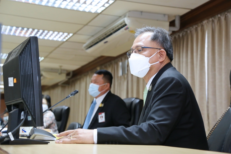 การประชุมร่วมระหว่างผู้ว่าการตรวจเงินแผ่นดินและผู้ว่าการรถไฟแห่งประเทศไทย โครงการก่อสร้างอาคารที่ทำการสำนักงานการตรวจเงินแผ่นดิน