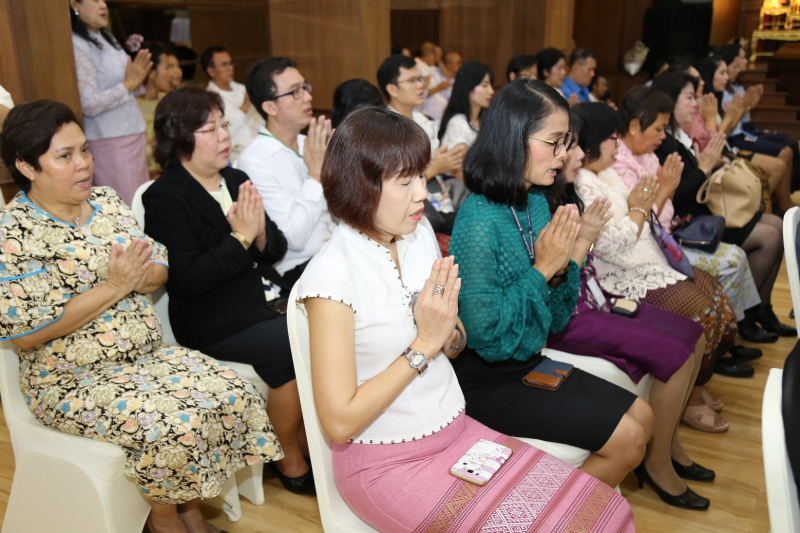 พิธีเจริญพระพุทธมนต์เพื่อความเป็นสวัสดิมงคลเนื่องในโอกาสปีใหม่ พ.ศ.2562