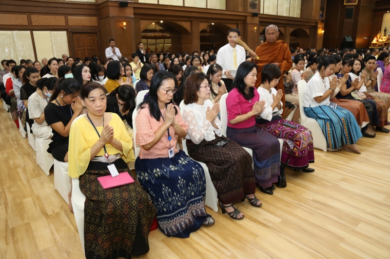 พิธีเจริญพระพุทธมนต์เพื่อความเป็นสวัสดิมงคลเนื่องในโอกาสปีใหม่ พ.ศ.2562