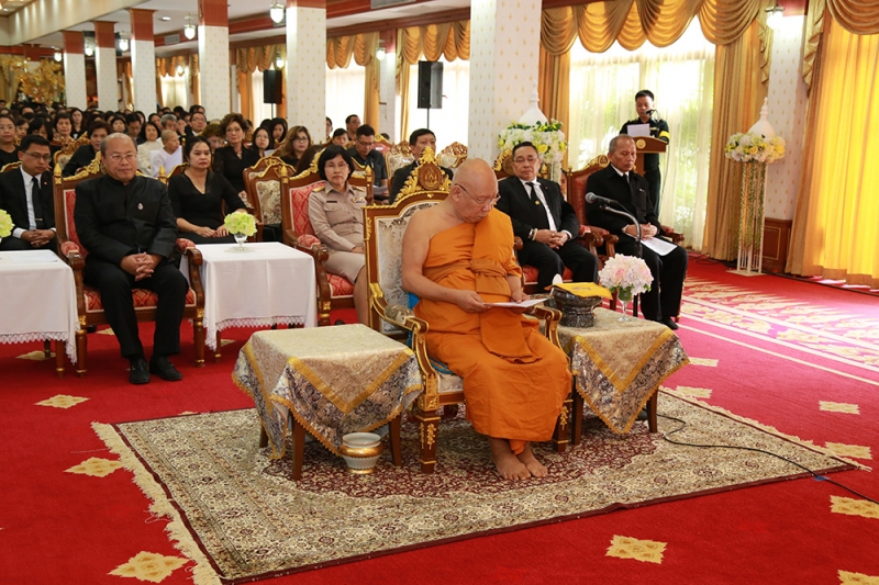 พิธีสวดพระพุทธมนต์ถวายพระราชกุศล   แด่พระบาทสมเด็จพระปรมินทรมหาภูมิพลอดุลยเดช มหิตลาธิเบศรรามาธิบดี จักรีนฤบดินทร สยามินทราธิราช