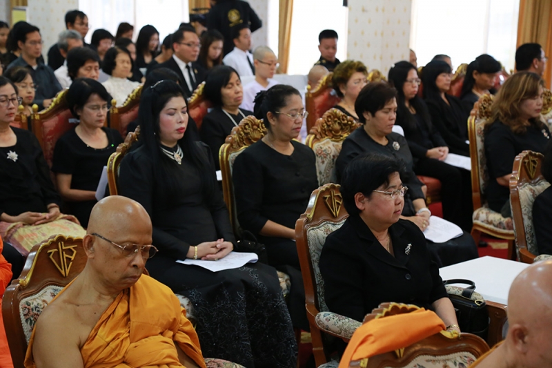 พิธีสวดพระพุทธมนต์ถวายพระราชกุศล   แด่พระบาทสมเด็จพระปรมินทรมหาภูมิพลอดุลยเดช มหิตลาธิเบศรรามาธิบดี จักรีนฤบดินทร สยามินทราธิราช
