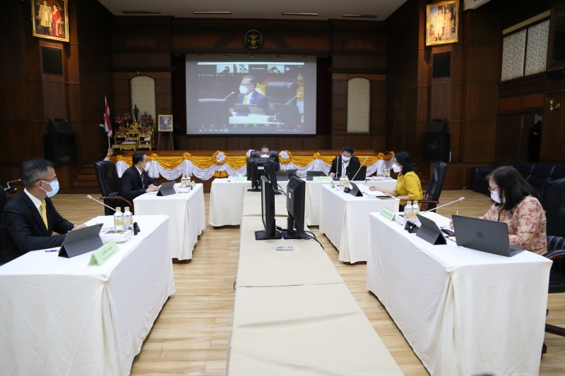 การประชุมผู้ตรวจเงินแผ่นดิน ครั้งที่ 1/2564 ผ่านระบบออนไลน์ (Online) แบบถ่ายทอดสด (Live) ณ ห้องดำริอิศรานุวรรต สำนักงานการตรวจเง