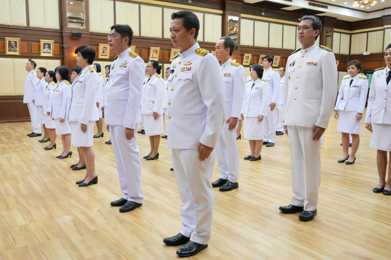  พิธีถวายสัตย์ปฏิญาณเพื่อเป็นข้าราชการที่ดีและพลังของแผ่นดิน