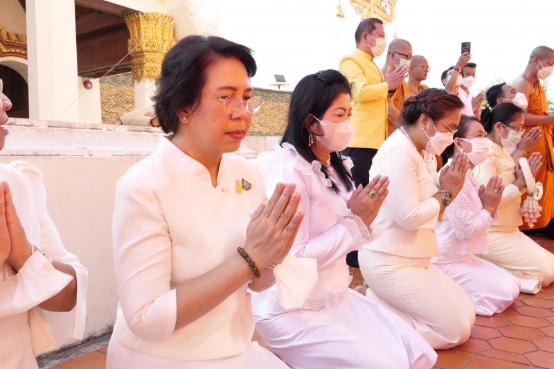พิธีอธิษฐานจิตมวลสาร แผ่นจาร และแผ่นดวงชะตา 