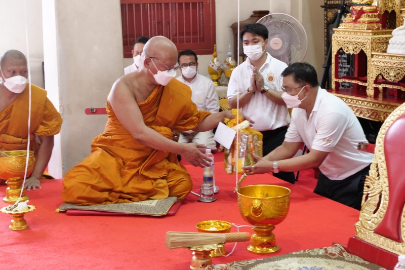 พิธีอธิษฐานจิตมวลสาร แผ่นจาร และแผ่นดวงชะตา 