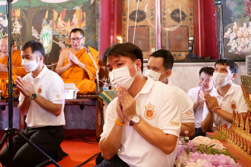 พิธีอธิษฐานจิตมวลสาร แผ่นจาร และแผ่นดวงชะตา 