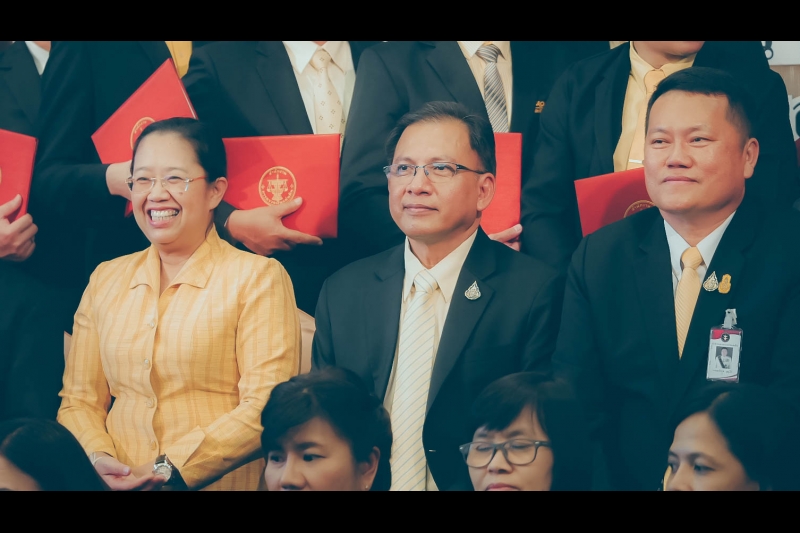 พิธีมอบประกาศนียบัตรโครงการฝึกอบรมหลักสูตร 