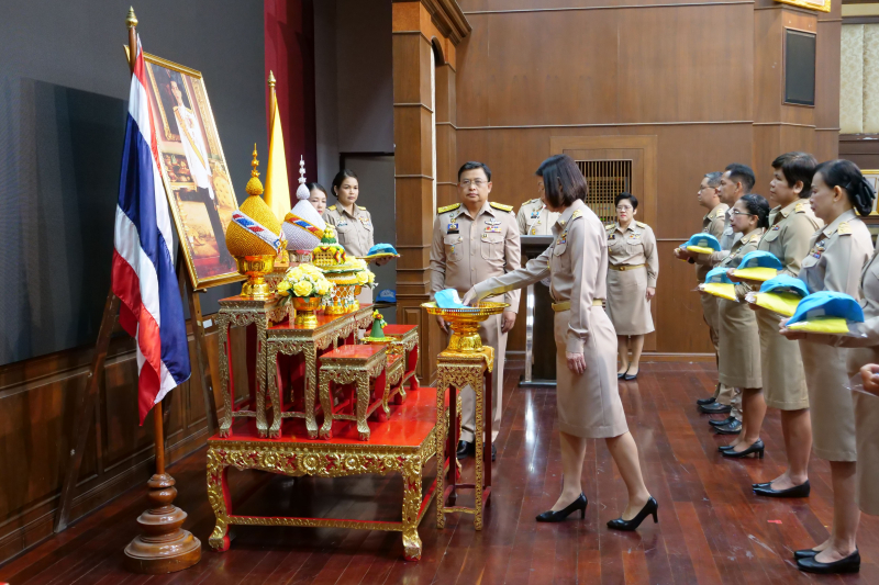 พิธีรับหมวก ผ้าพันคอ จิตอาสาพระราชทาน