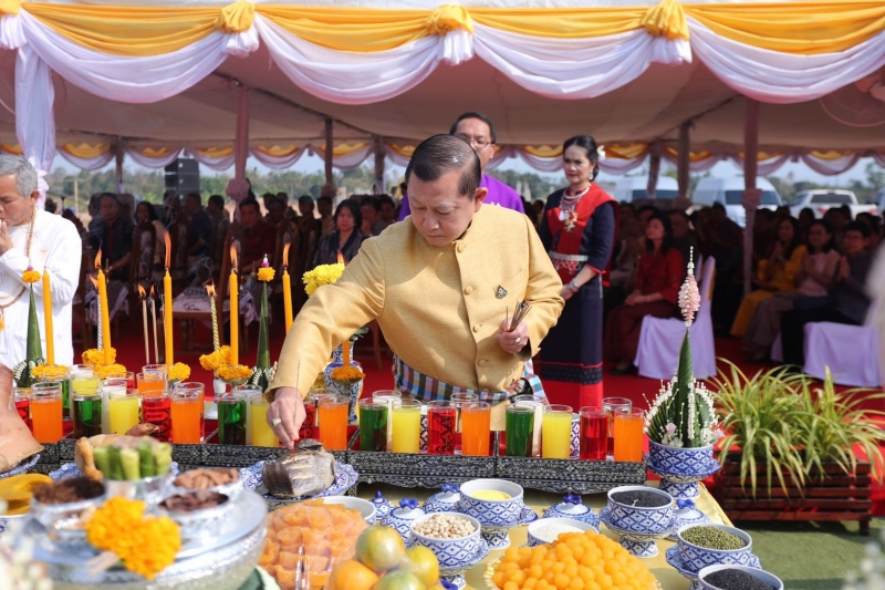 พิธีวางศิลาฤกษ์อาคารที่ทำการพร้อมอาคารชุดพักอาศัย​ สำนักตรวจเงินแผ่นดินจังหวัดนครพนม
