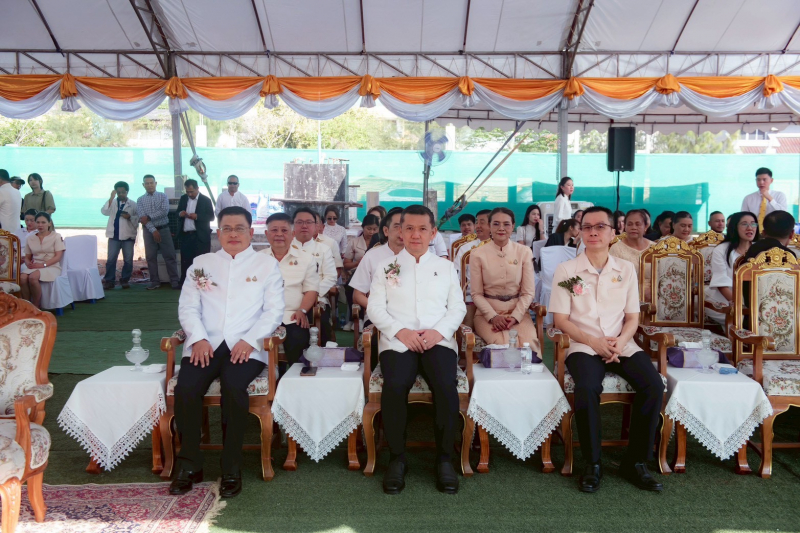 พิธีวางศิลาฤกษ์อาคารสำนักงานและอาคารชุดพักอาศัย สำนักตรวจเงินแผ่นดินจังหวัดสมุทรสงคราม