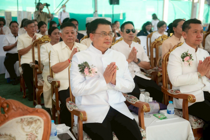 พิธีวางศิลาฤกษ์อาคารสำนักงานและอาคารชุดพักอาศัย สำนักตรวจเงินแผ่นดินจังหวัดสมุทรสงคราม