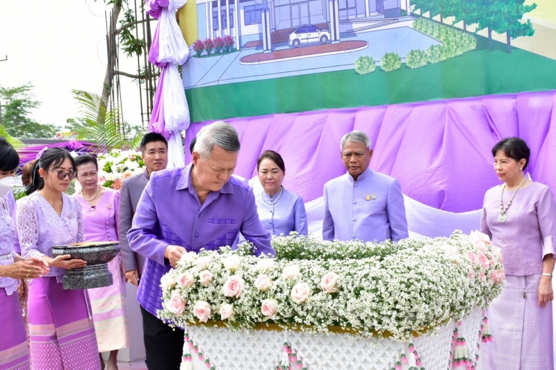 พิธีวางศิลาฤกษ์อาคารสำนักงานสำนักตรวจเงินแผ่นดินจังหวัดตาก