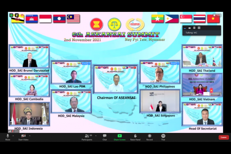 สำนักงานการตรวจเงินแผ่นดิน เข้าร่วมการประชุมสุดยอดองค์การสถาบันการตรวจสอบสูงสุดแห่งอาเซียนครั้งที่ 6 (The 6th ASEANSAI Summit) ผ