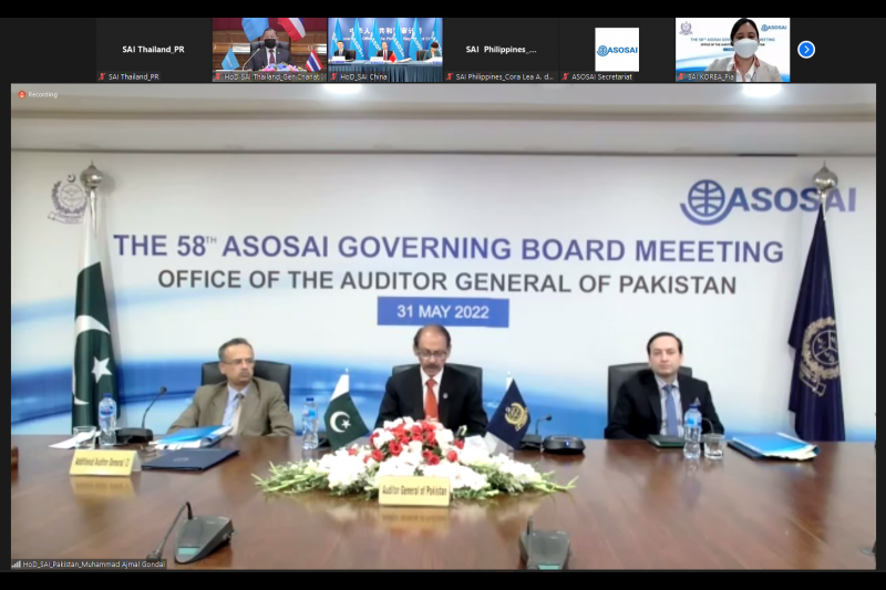 การประชุมคณะมนตรี ครั้งที่ 58 (58 th Governing Board Meeting) ของ ASOSAI แบบออนไลน์ ณ สำนักงานการตรวจเงินแผ่นดิน