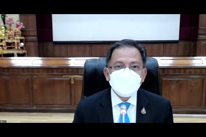 การประชุมคณะข้าราชการระดับผู้บริหาร ครั้งที่ 2/2565  ผ่านระบบออนไลน์ ณ ห้องดำริอิศรานุวรรต สำนักงานการตรวจเงินแผ่นดิน