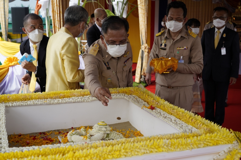 พิธีวางศิลาฤกษ์อาคารที่ทำการสำนักงานการตรวจเงินแผ่นดิน