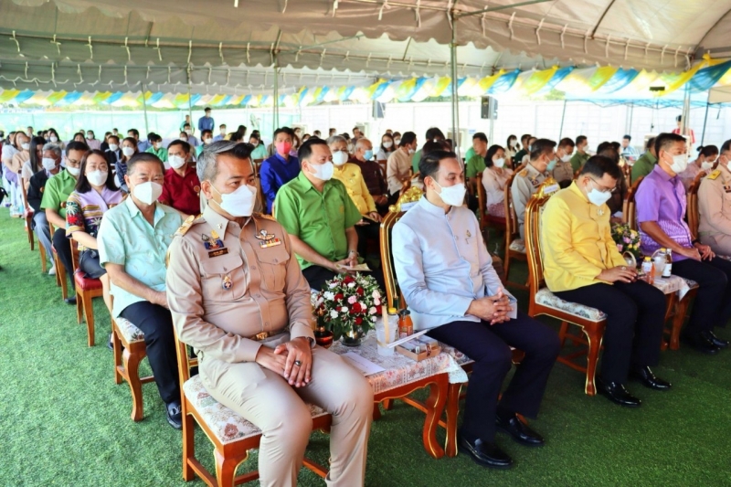 พิธีวางศิลาฤกษ์อาคารสำนักงานและอาคารชุดพักอาศัย สำนักตรวจเงินแผ่นดินจังหวัดอ่างทอง