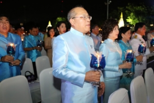 พิธีจุดเทียนชัยถวายพระพรในวันแม่ 12 สิงหาคม 2560