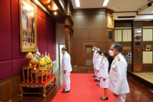 พิธีถวายสัตย์ปฏิญาณเพื่อเป็นข้าราชการที่ดีและพลังของแผ่นดิน ประจำปี 2565 ณ สำนักงานการตรวจเงินแผ่นดิน