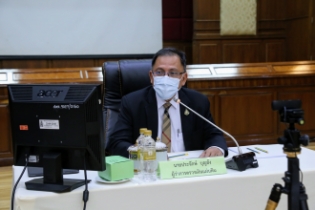 การประชุมผู้ตรวจเงินแผ่นดิน ครั้งที่ 3/2564 ผ่านระบบออนไลน์ ณ ห้องดำริอิศรานุวรรต สำนักงานการตรวจเงินแผ่นดิน